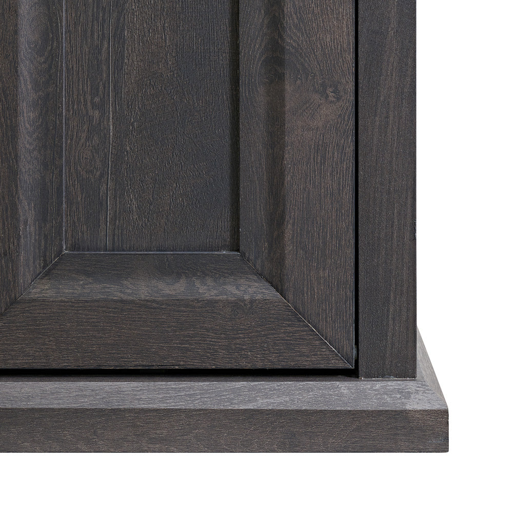 Picket House Furnishings - Delta Console with 23" Fireplace Insert in Grey - LA-16850-3-FP view 7