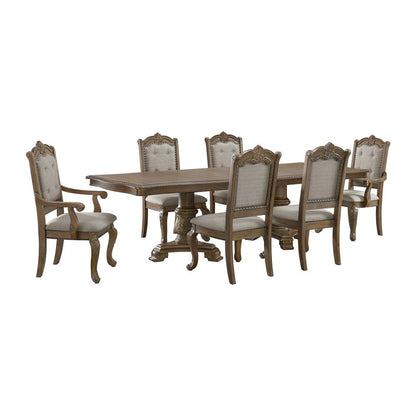 Picket House Furnishings -  Denali 7PC Standard Height Dining Set in Walnut-Table, Four Chairs and Two Arm Chairs - D-10460-5-DTAC-7PC veiw 1