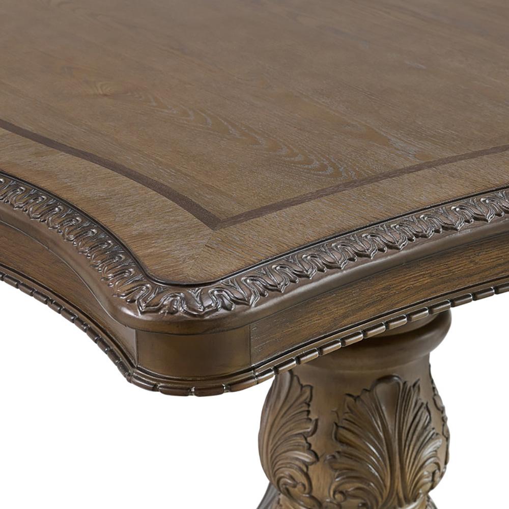 Picket House Furnishings -  Denali Rectangular Dining Table with 2 18in Leaves in Walnut - D-10460-5-DT veiw 4