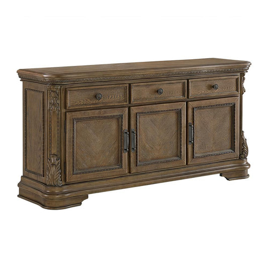 Picket House Furnishings -  Denali Server in Walnut - DA-10460-5-SV veiw 1