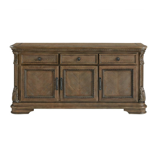 Picket House Furnishings -  Denali Server in Walnut - DA-10460-5-SV veiw 2