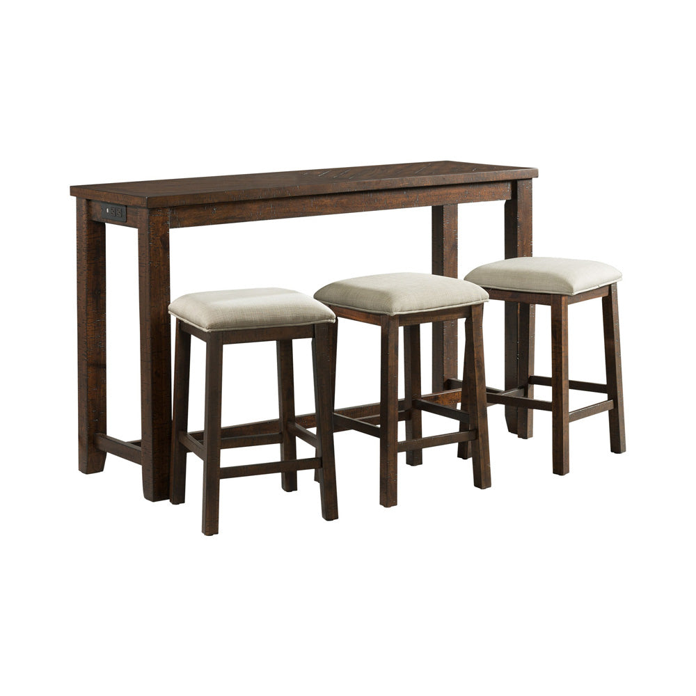 Picket House Furnishings - Dex Bar Table Single Pack (Table + Three Stools) - TJX100BTSP view 1
