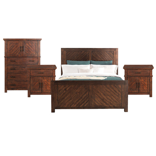 Picket House Furnishings - Dex King Platform Storage 4PC Bedroom Set - JX600KBNSCH view 1