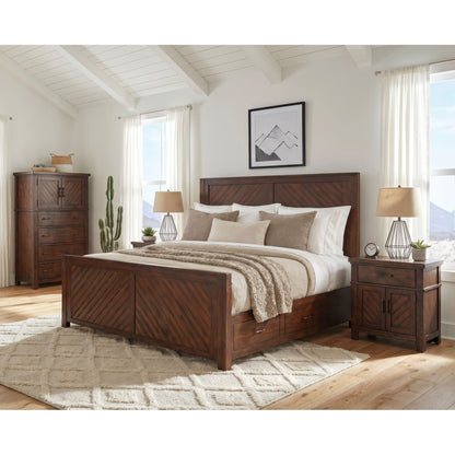 Picket House Furnishings - Dex King Platform Storage 4PC Bedroom Set - JX600KBNSCH view 3