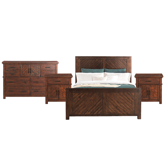 Picket House Furnishings - Dex King Platform Storage 4PC Bedroom Set - JX600KBNSDR view 1
