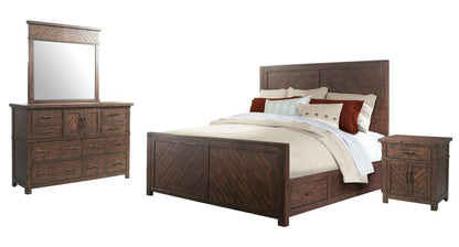 Picket House Furnishings - Dex King Platform Storage 4PC Bedroom Set - JX600KB4PC veiw 1