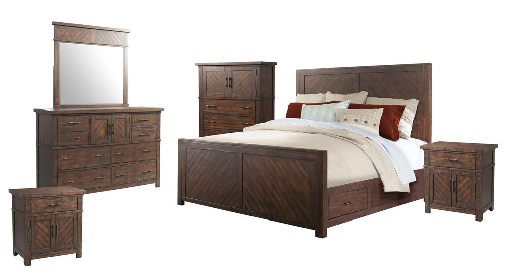 Picket House Furnishings - Dex King Platform Storage 6PC Bedroom Set - JX600KB6PC veiw 1