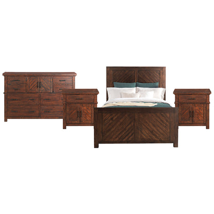 Picket House Furnishings - Dex Queen Platform Storage 4PC Bedroom Set - JX600QBNSDR view 1