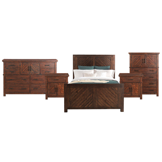 Picket House Furnishings - Dex Queen Platform Storage 5PC Bedroom Set - JX600QBNSDRC view 1