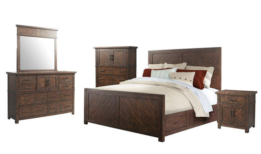 Picket House Furnishings - Dex Queen Platform Storage 5PC Bedroom Set - JX600QB5PC veiw 1