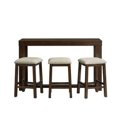 Picket House Furnishings - Drew Multipurpose Bar Table Set in Dark Walnut - THY100BTSPE veiw 4
