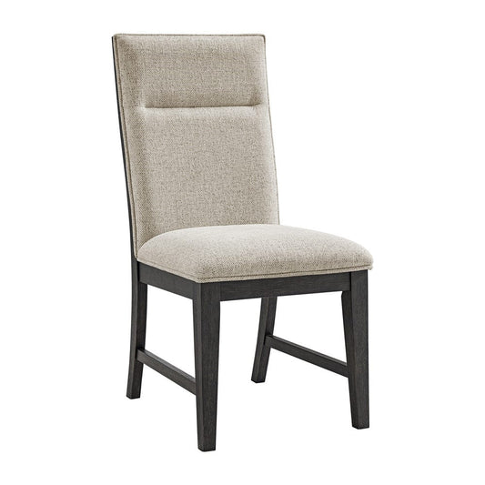Picket House Furnishings -  Edge Dining Chair with Light Grey Fabric in Espresso Set of 2 - D-16680-5-SC view 2