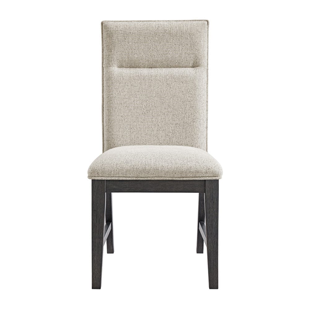 Picket House Furnishings -  Edge Dining Chair with Light Grey Fabric in Espresso Set of 2 - D-16680-5-SC view 3