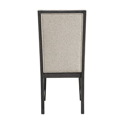 Picket House Furnishings -  Edge Dining Chair with Light Grey Fabric in Espresso Set of 2 - D-16680-5-SC view 4