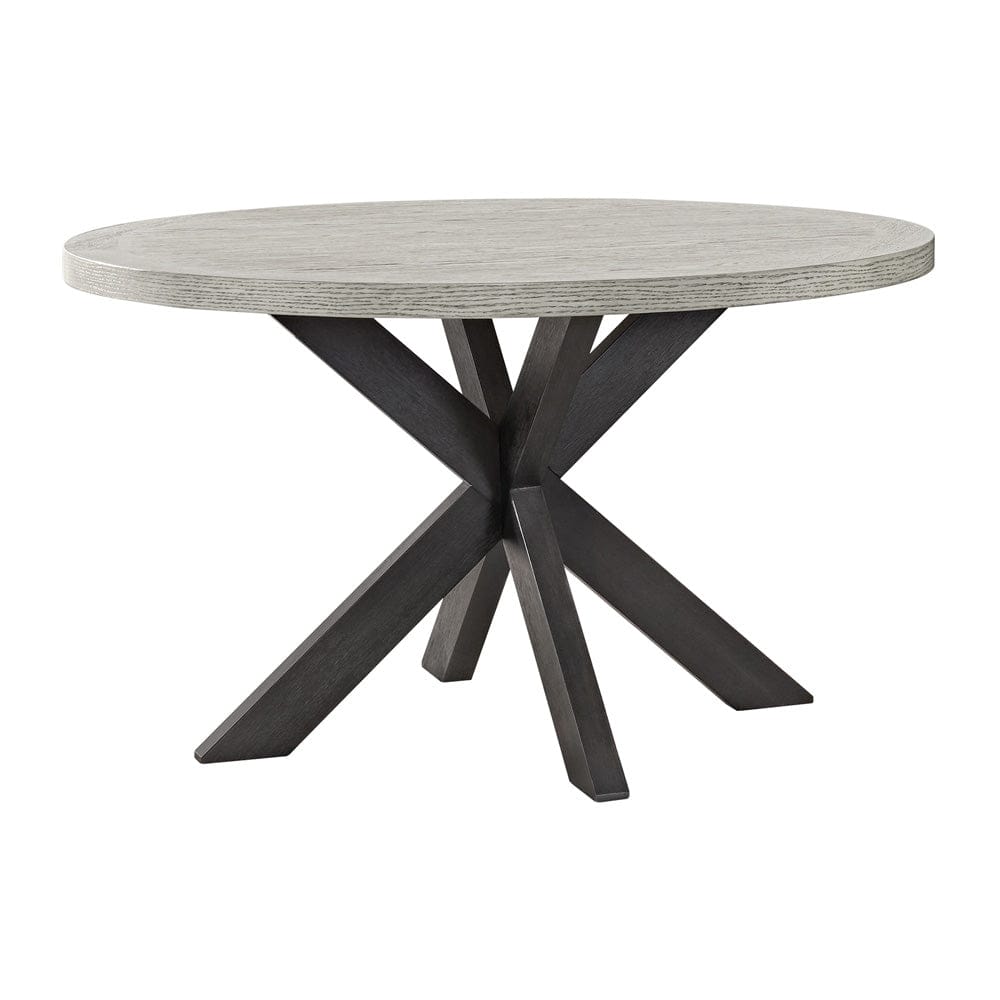 Picket House Furnishings -  Edge Round Dining Table with Light Grey Top in Espresso - D-16680-5-RDT view 1