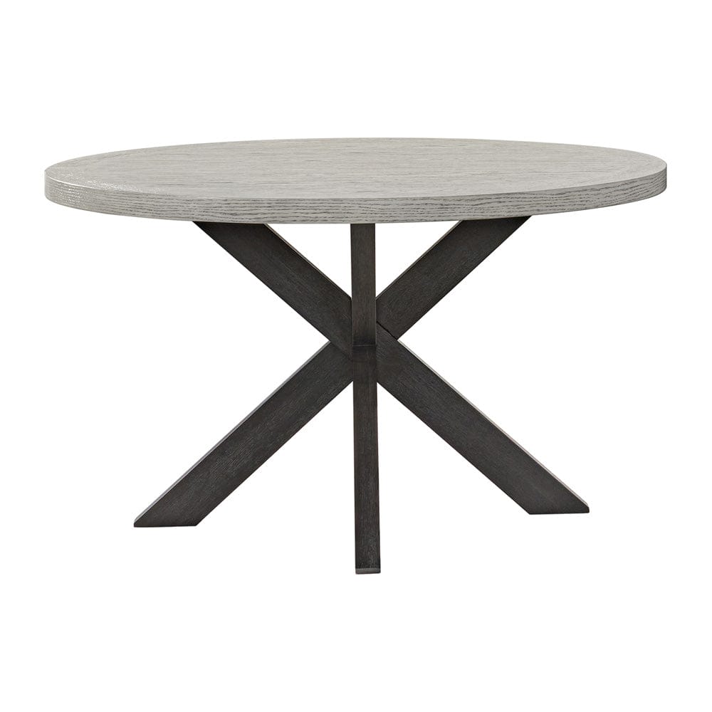 Picket House Furnishings -  Edge Round Dining Table with Light Grey Top in Espresso - D-16680-5-RDT view 2
