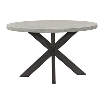 Picket House Furnishings -  Edge Round Dining Table with Light Grey Top in Espresso - D-16680-5-RDT view 2
