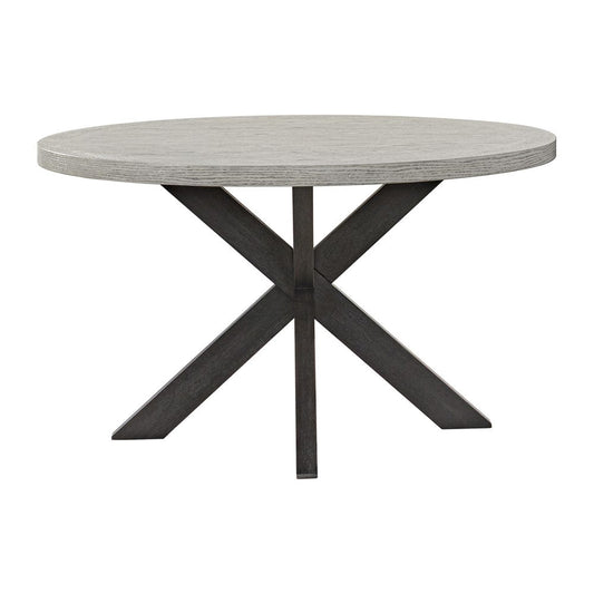 Picket House Furnishings -  Edge Round Dining Table with Light Grey Top in Espresso - D-16680-5-RDT view 2