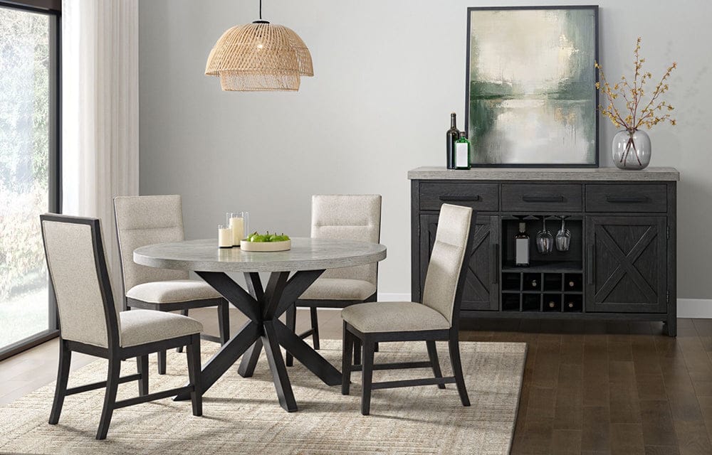 Picket House Furnishings -  Edge Server in Light Grey and Espresso - D-16680-5-SV view 5
