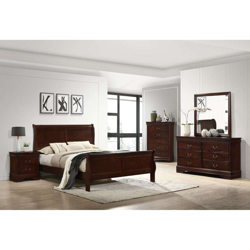 Picket House Furnishings - Ellington Full Panel Bed in Cherry - B.11455.FB veiw 2