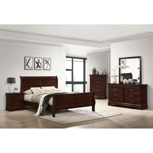Picket House Furnishings - Ellington Full Panel Bed in Cherry - B.11455.FB veiw 2