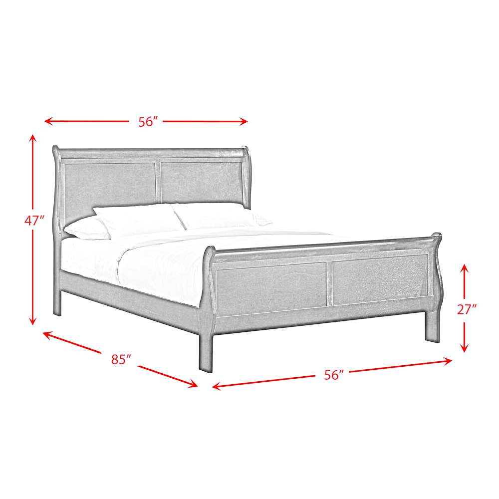 Picket House Furnishings - Ellington Full Panel Bed in Cherry - B.11455.FB veiw 7