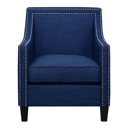 Picket House Furnishings - Emery Chair & Ottoman in Blue - UER0802PC veiw 3