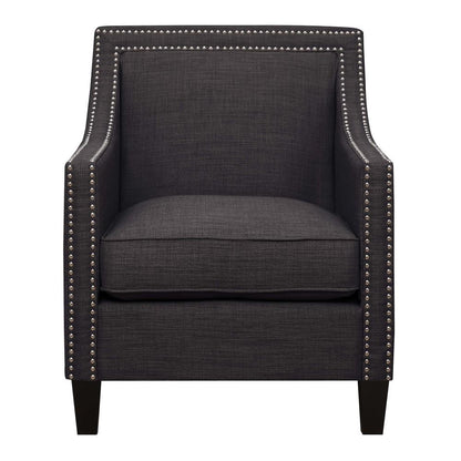 Picket House Furnishings - Emery Chair & Ottoman in Charcoal - UER0902PC veiw 3