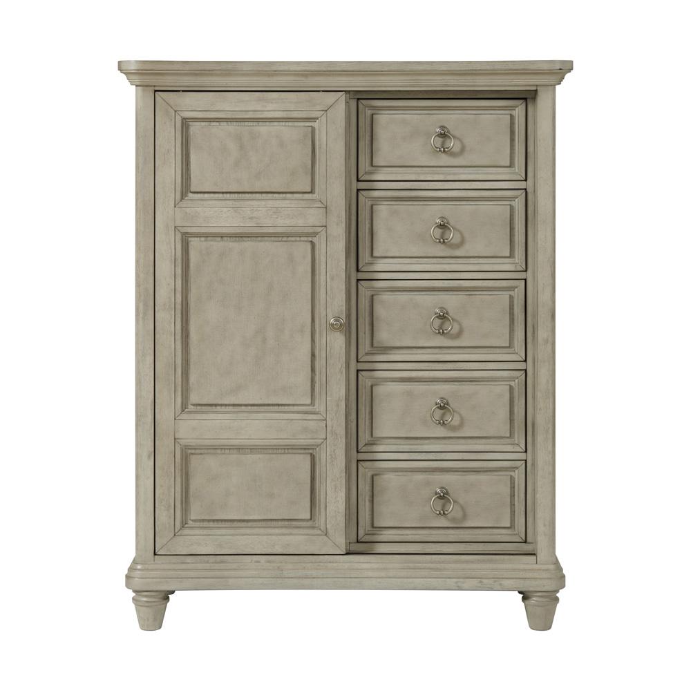 Picket House Furnishings -  Emiko 5-Drawer Door Chest in Light Grey - B-11360-3-CH2 veiw 2