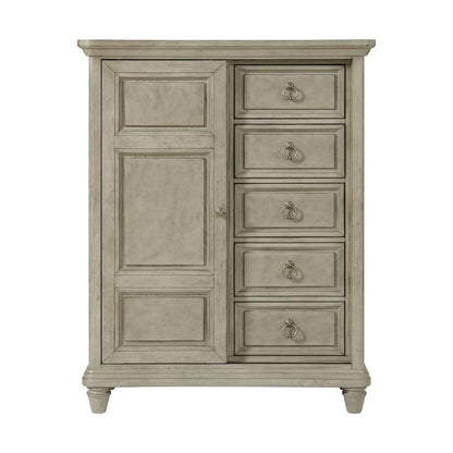 Picket House Furnishings -  Emiko 5-Drawer Door Chest in Light Grey - B-11360-3-CH2 veiw 2