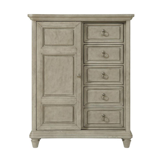 Picket House Furnishings -  Emiko 5-Drawer Door Chest in Light Grey - B-11360-3-CH2 veiw 2