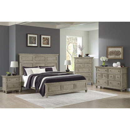 Picket House Furnishings - Emiko King 5PC Bedroom Set in Light Grey - B-11360-3-KBCH2-NSDRC view 3