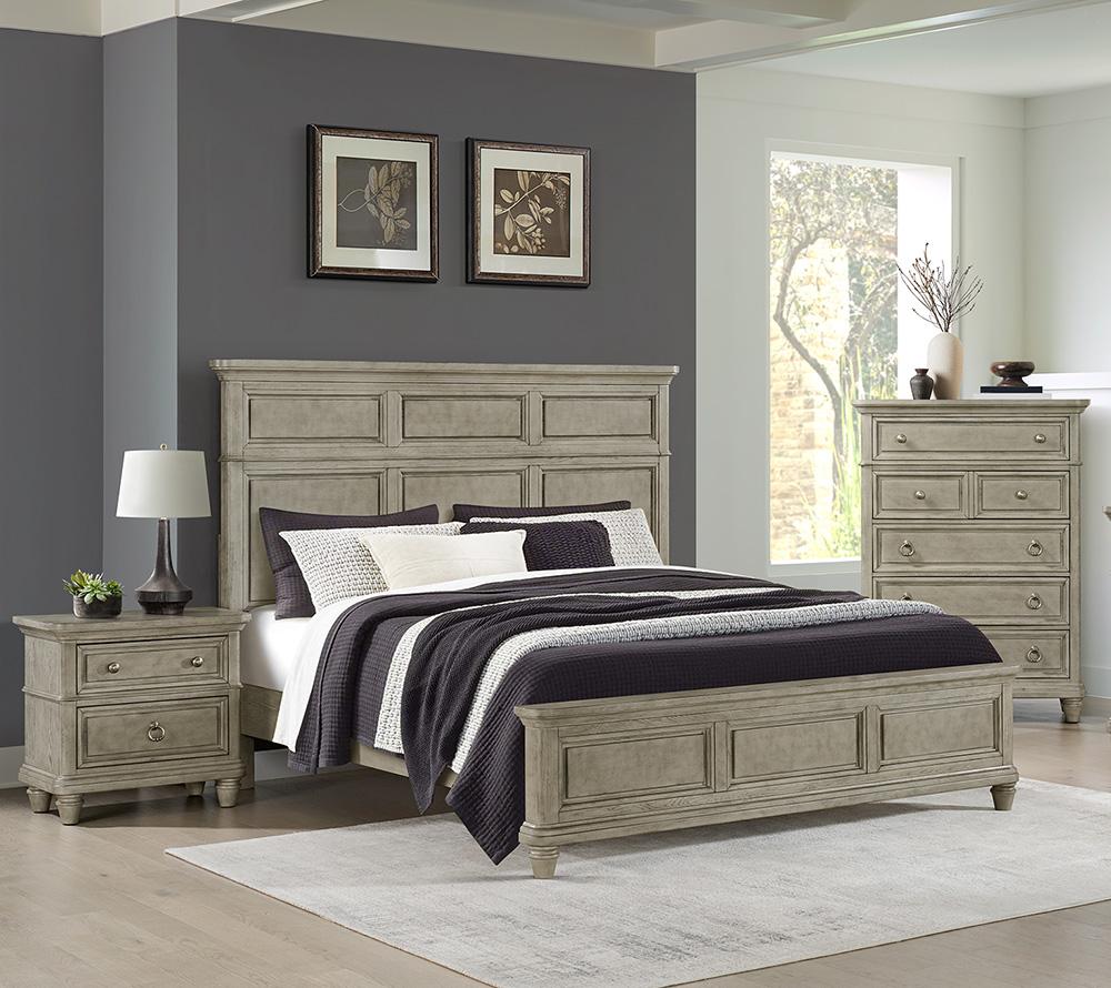 Picket House Furnishings -  Emiko Queen Panel 3PC Bedroom Set in Light Grey - B-11360-3-QB-3PC veiw 5
