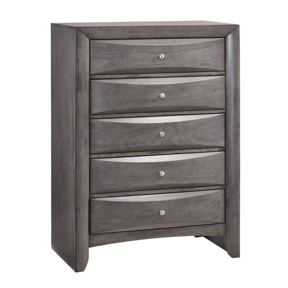 Picket House Furnishings -  Emily Chest Grey 5Drawer (Sturdy) - EG100CHS-S view 1