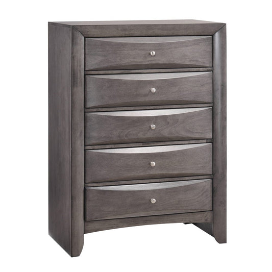 Picket House Furnishings -  Emily Chest Grey 5Drawer (Sturdy) - EG100CHS-S view 1