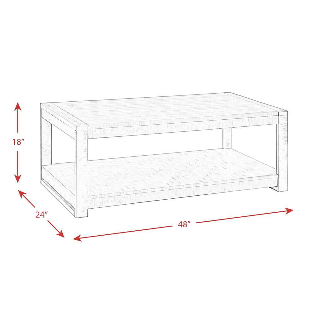 Picket House Furnishings - Enrico Rectangular Coffee Table in Walnut - TCA100CT veiw 7