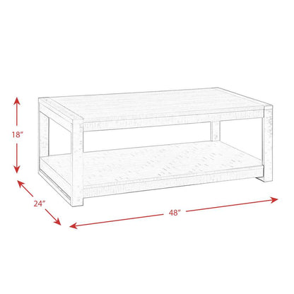 Picket House Furnishings - Enrico Rectangular Coffee Table in Walnut - TCA100CT veiw 7