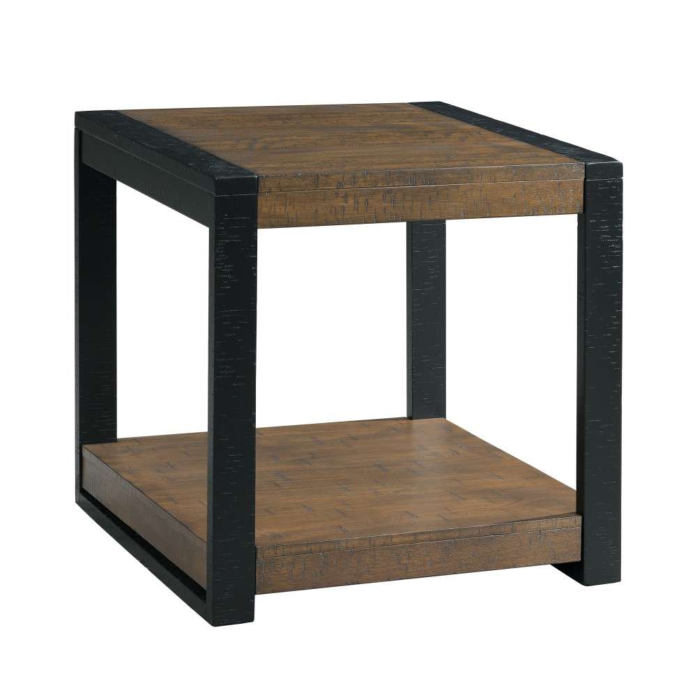 Picket House Furnishings - Enrico Square End Table in Walnut - TCA100ET veiw 1