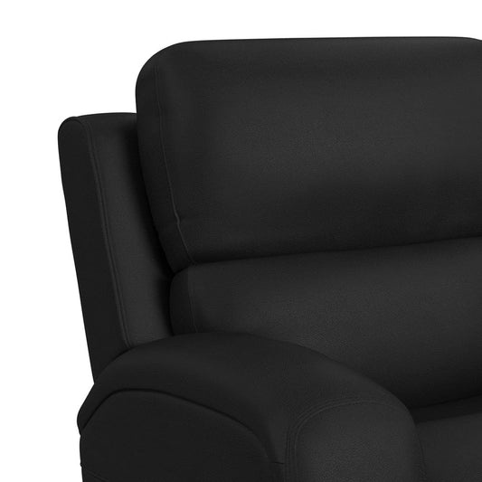 Picket House Furnishings - Epitome P3 Power Glider Recliner W/Heat Massage, Music, Ipad holder W/wireless charger, USB in Aline Black - U-16650-11432-105PPP