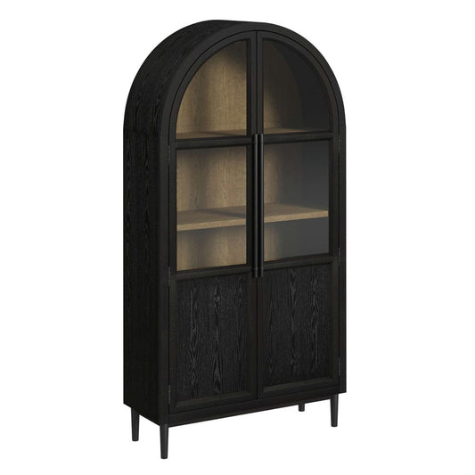 Picket House Furnishings -  Europa Bookcase in Flat Black - H-14600-307-BC view 1