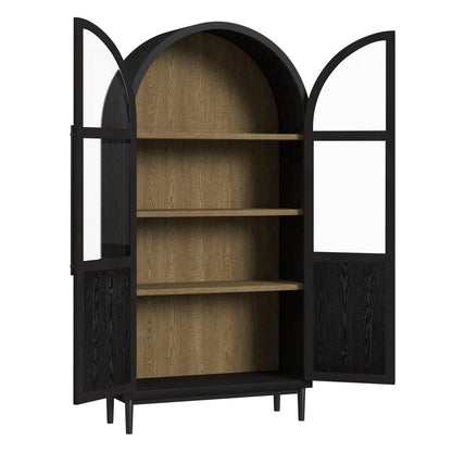 Picket House Furnishings -  Europa Bookcase in Flat Black - H-14600-307-BC view 2