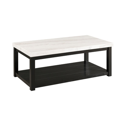 Picket House Furnishings - Evie w/ White Top - Rectangular Coffee Table W/Casters - CML100CT view 1