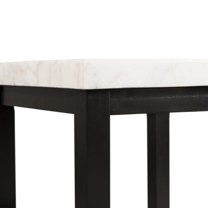 Picket House Furnishings - Evie White Marble Square End Table - CML100ETE veiw 6