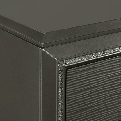 Picket House Furnishings - Faris 2-Drawer Nightstand in Black - MN650NS veiw 2