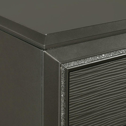 Picket House Furnishings - Faris 2-Drawer Nightstand in Black - MN650NS veiw 2