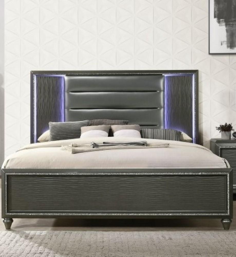 Picket House Furnishings - Faris Queen Panel Bed in Black - MN600QB veiw 1