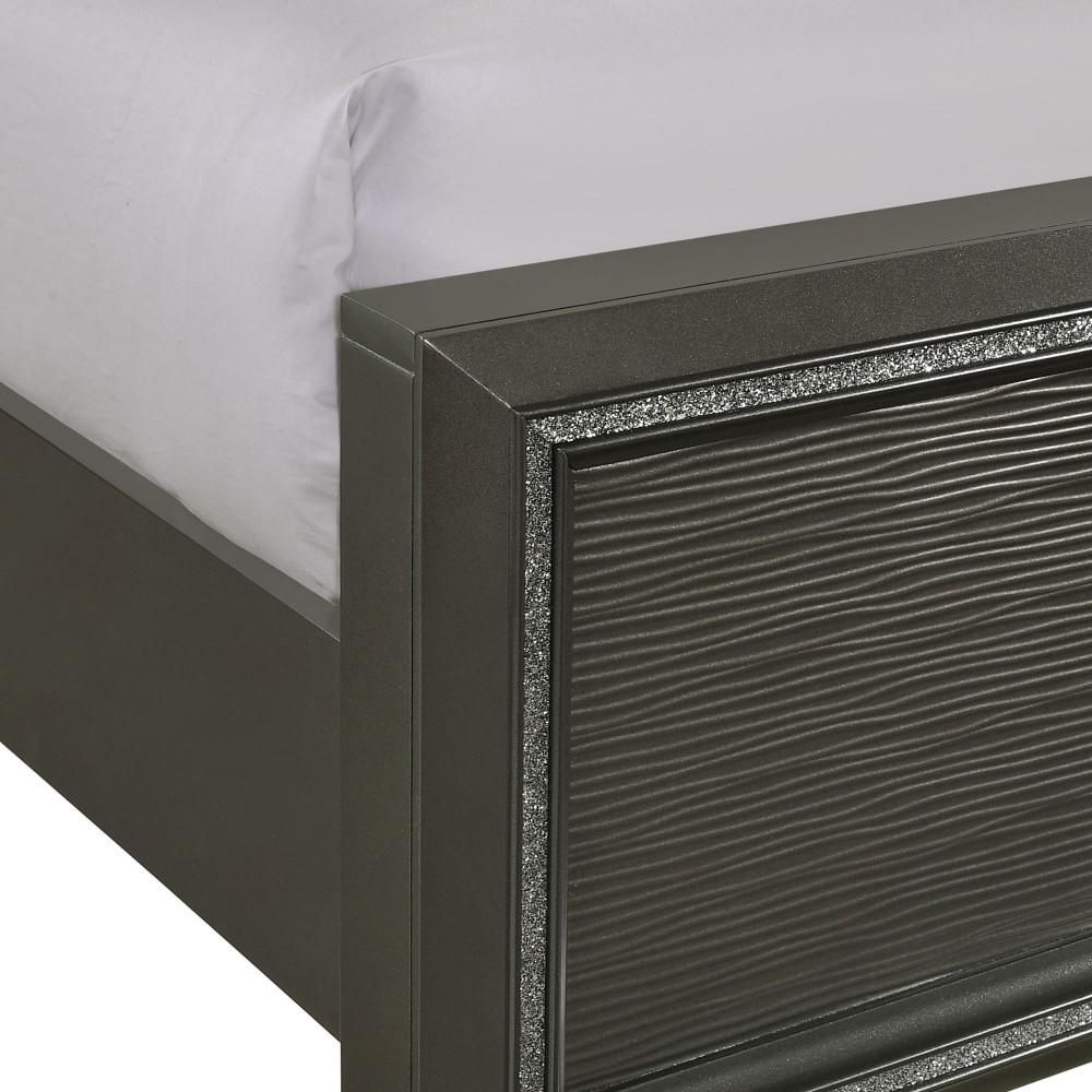 Picket House Furnishings - Faris Queen Panel Bed in Black - MN600QB veiw 3