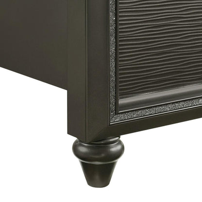 Picket House Furnishings - Faris Queen Panel Bed in Black - MN600QB veiw 4