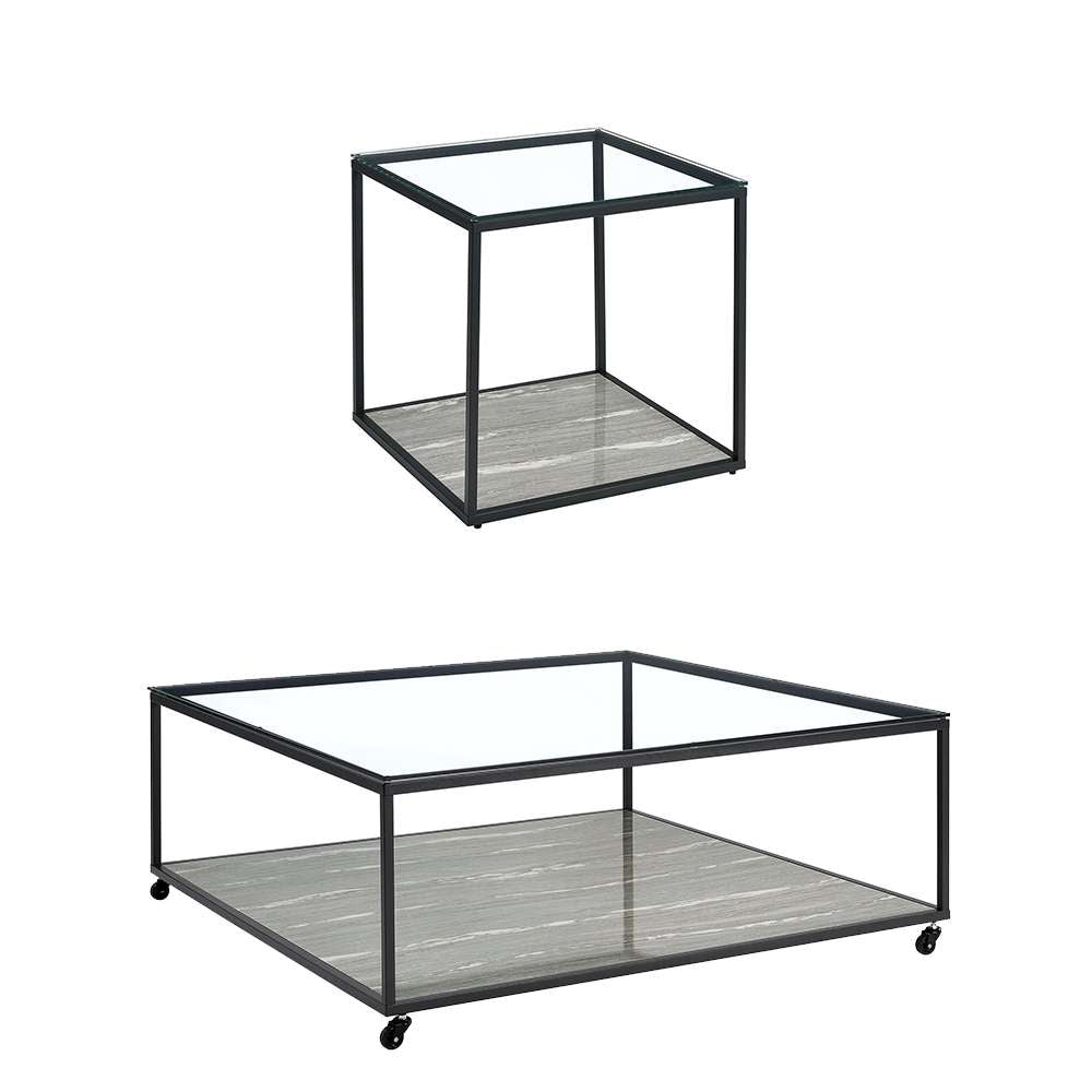 Picket House Furnishings - Finney 2PC Occasional Table Set in Grey-Coffee Table & End Table - T-5050-3-2PC veiw 1
