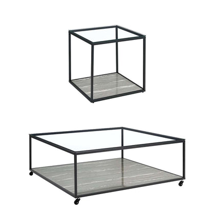 Picket House Furnishings - Finney 2PC Occasional Table Set in Grey-Coffee Table & End Table - T-5050-3-2PC veiw 1